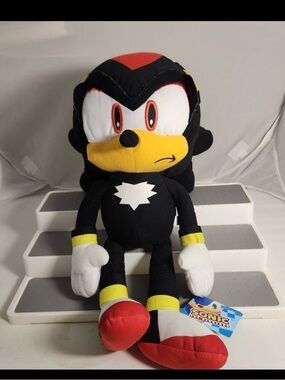 Shadow Sonic Plush Stuffed Toy Factory 18" with Original Tags Large Size